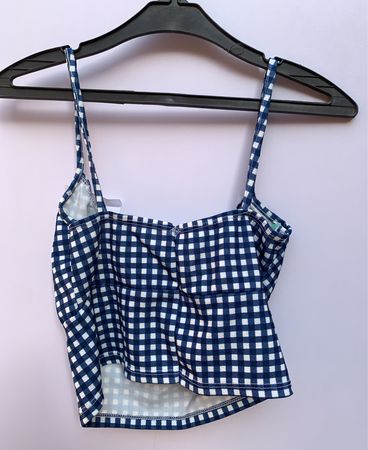 Unbranded Gingham Cropped Tank Top