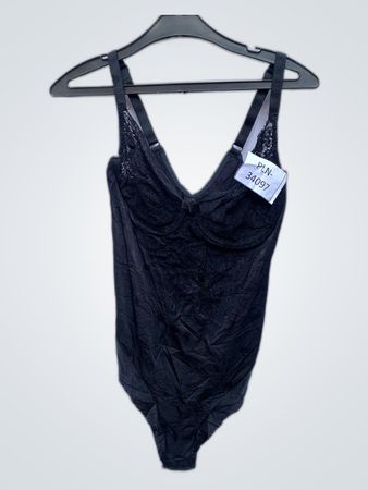 Black Lace Bustier Bodysuit