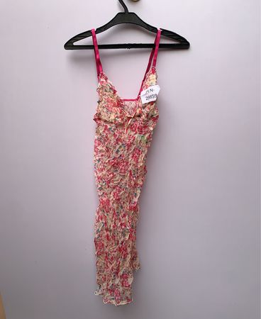 Unbranded Pink Floral Lace Slip Dress