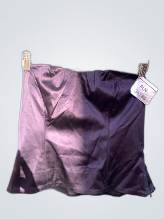 Coast Purple Satin Bustier Top