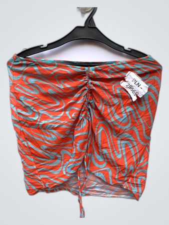 Women's Orange and Blue Top
