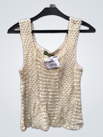 Los Ponchos Crochet Ribbed Tank Vest