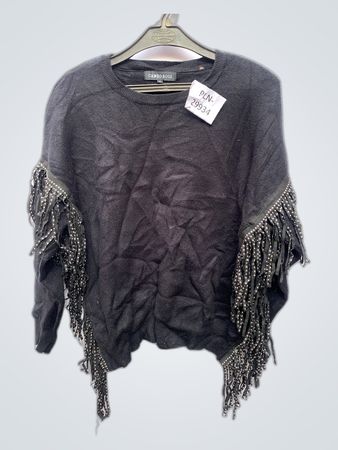 Cameo Rose Fringed Sweater