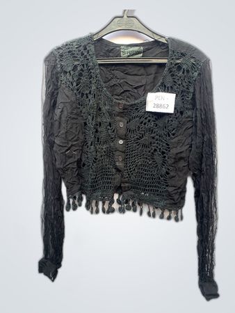 Fusion Black Lace Cardigan