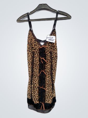Leopard Print Lace Chemise