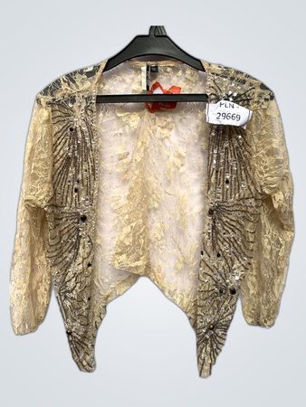 Topshop Beaded Lace Cardigan