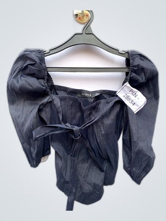 NaaNaa Off-Shoulder Puffed Sleeve Blouse