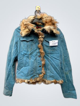 Yomega Fur-Lined Denim Jacket