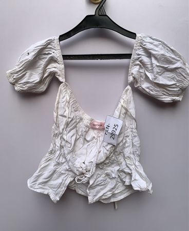 Katch Me White Ruffle Blouse