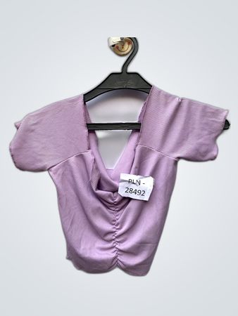 Unbranded Purple Ribbed Cropped Camisole