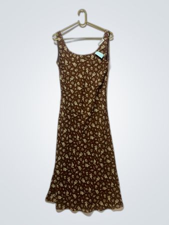 Brown Floral Dress