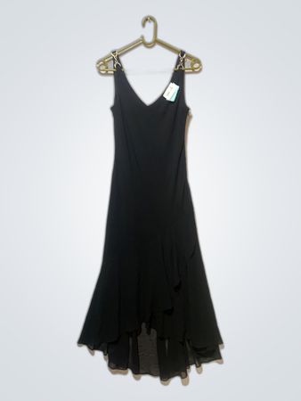 Zara Black Sleeveless V-Neck Mini Dress