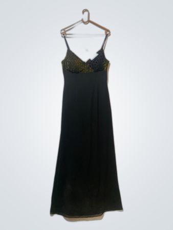 Black Dress with Lace Top