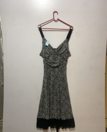 Black and White Floral Dress