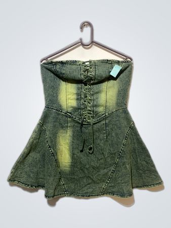 Green Denim Dress