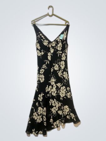 Black Floral Mini Dress