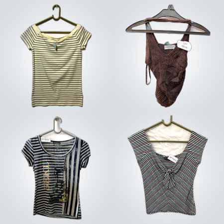 Striped Tops  Mix (FV-383)