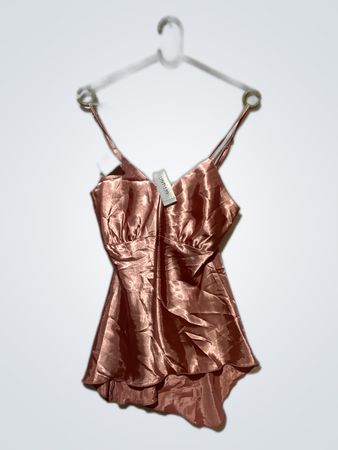 Pink Satin Camisole Top