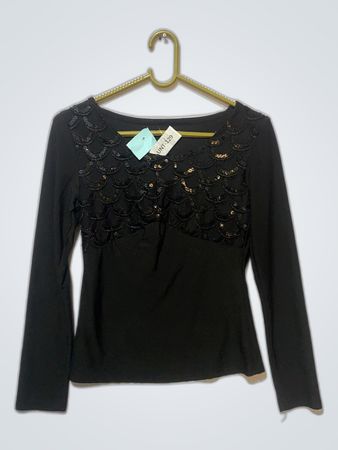 Zara Sequin Embellished Blouse