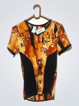 T-Shirt with Graffiti Print