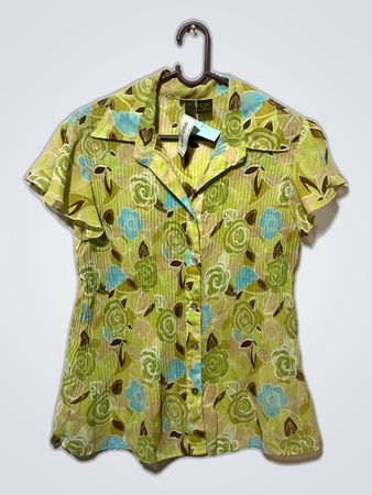 Tommy Hilfiger Printed Short Sleeve Blouse