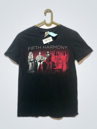 Fifth Harmony Summer Tour 2016 Black Printed T-Shirt