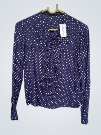Polka Dot Ruffle Blouse