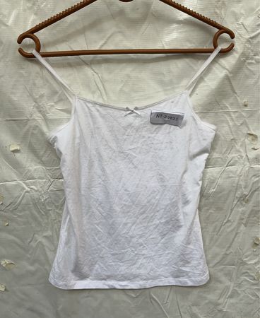 White Basic Camisole Top