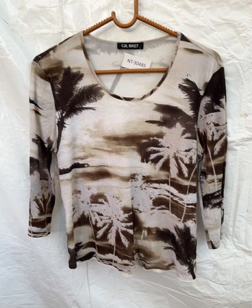 Gil Brett Printed Long Sleeve Top