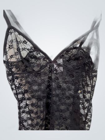 Black Lace Camisole Top