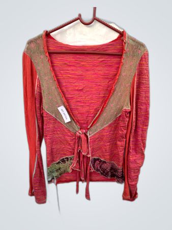 Long Sleeve Tie Top