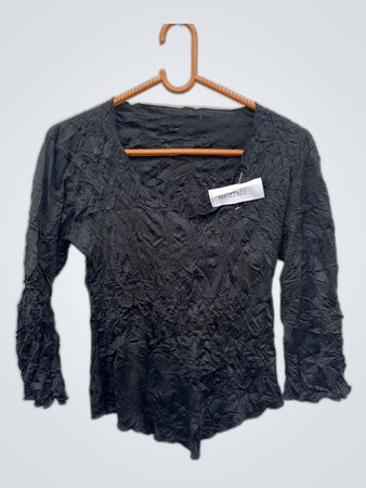 Unbranded Black Crinkled Blouse
