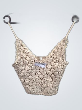 Top de Camisola de Renda