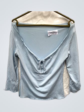 Blue Off-The-Shoulder Top