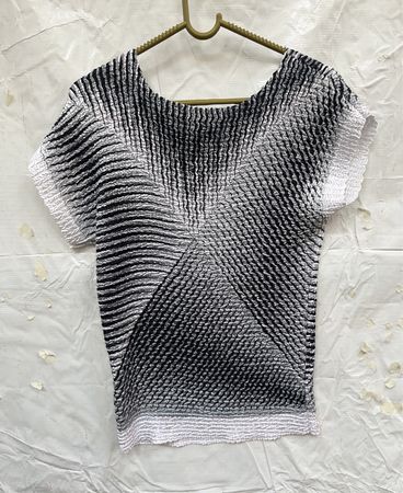 Black and White Striped Top