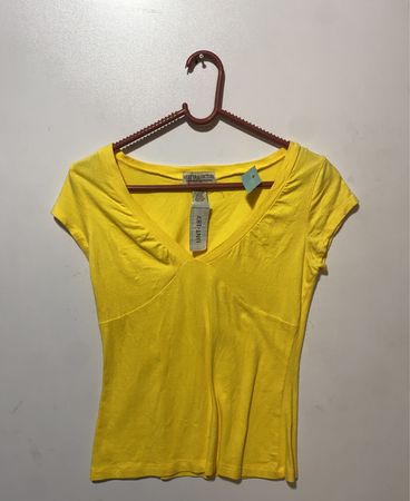 Yellow V-Neck T-Shirt