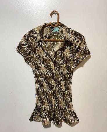 APT Short Sleeve Camo Print Shirt