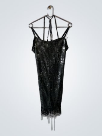 Black Sequined Dress