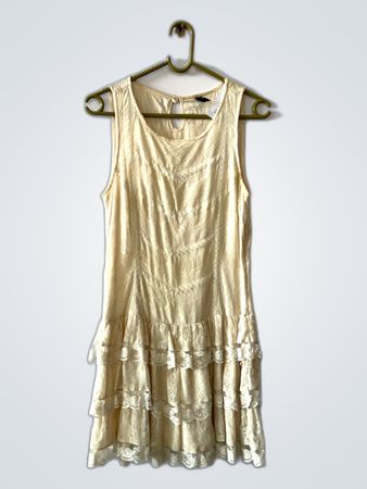 DKNY Cream Lace Mini Dress