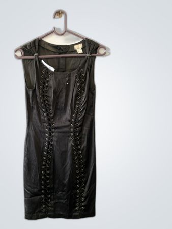 Black Lace-Up Dress