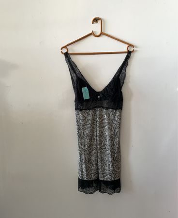 Black and White Lace Dress