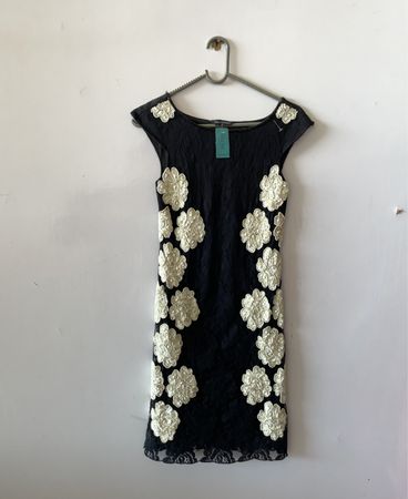 Olga Siffrit Black Lace Mini Dress