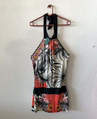 Floral Halter Neck Dress