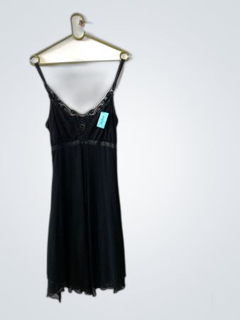 Black Lace Slip Dress