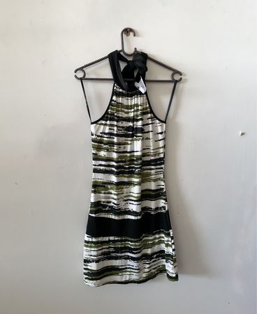 Unbranded Striped Halter Mini Dress