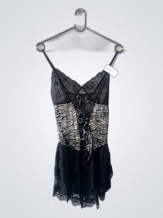 Unbranded Black Lace Mini Dress