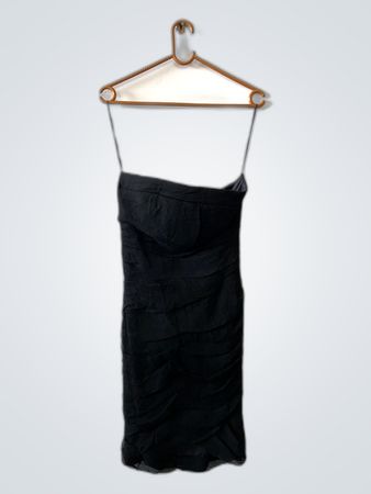 Black Strapless Mini Dress