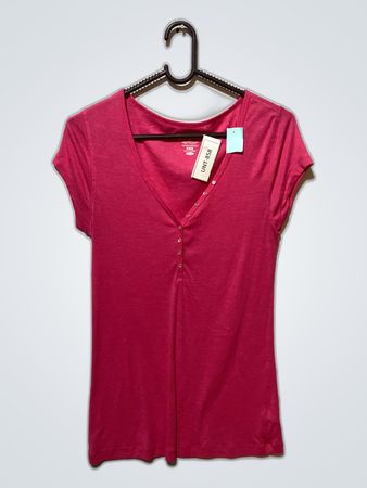 Pink V-Neck T-Shirt