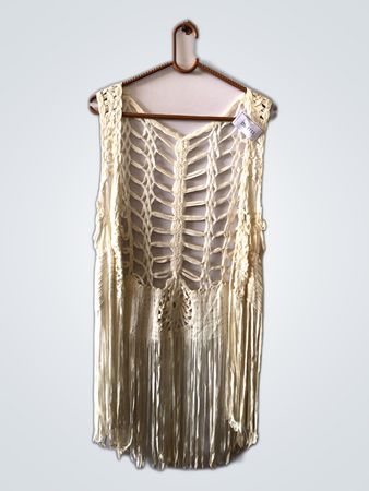 Crochet Fringe Knit Vest