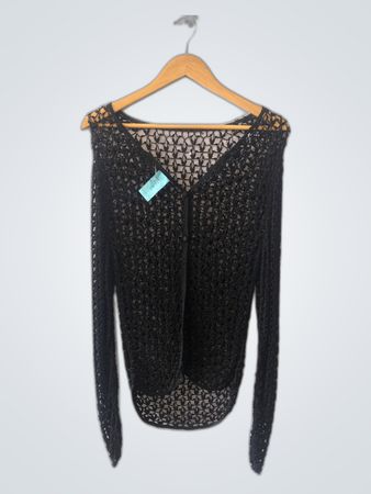 Black Knit Cardigan